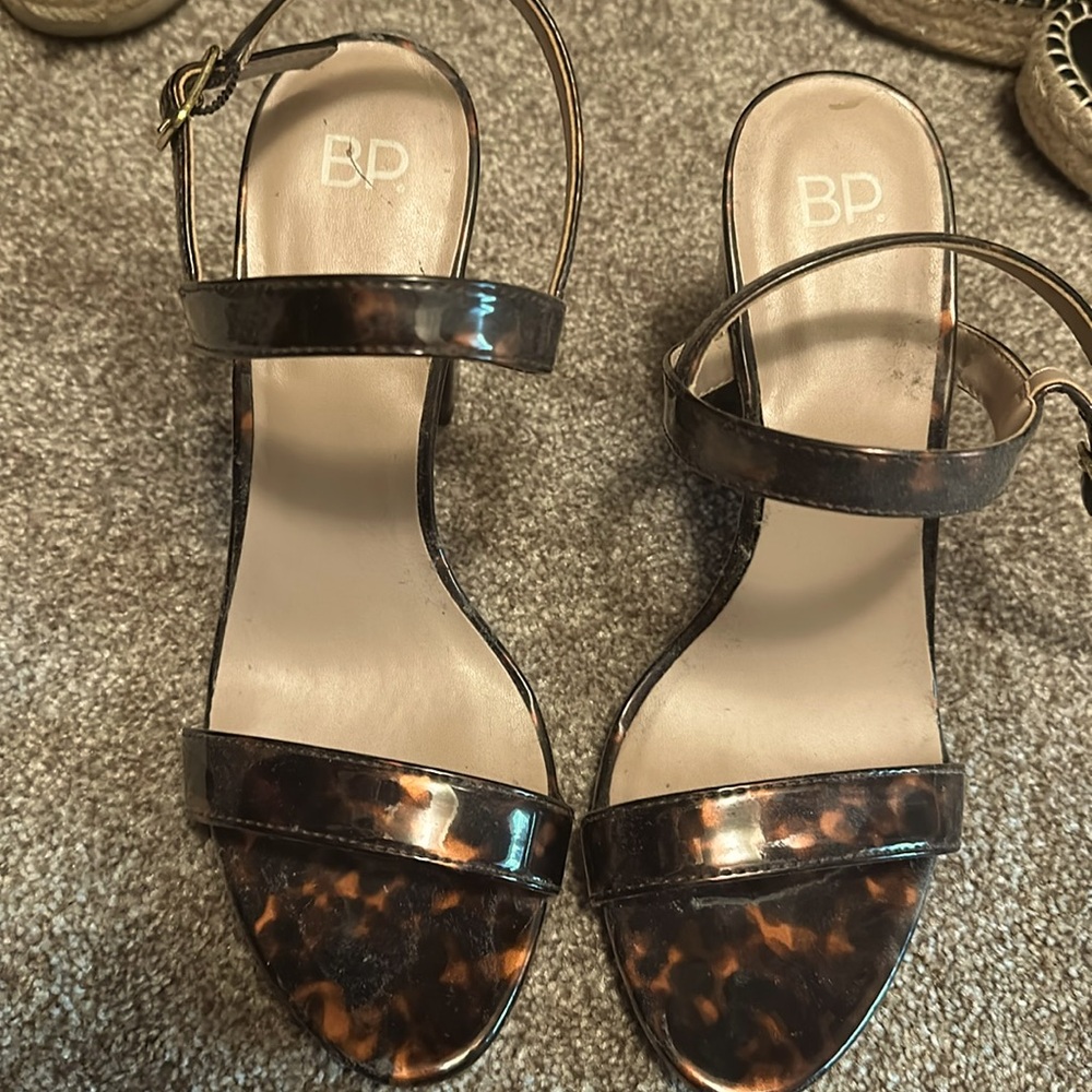 Leopard printed heels